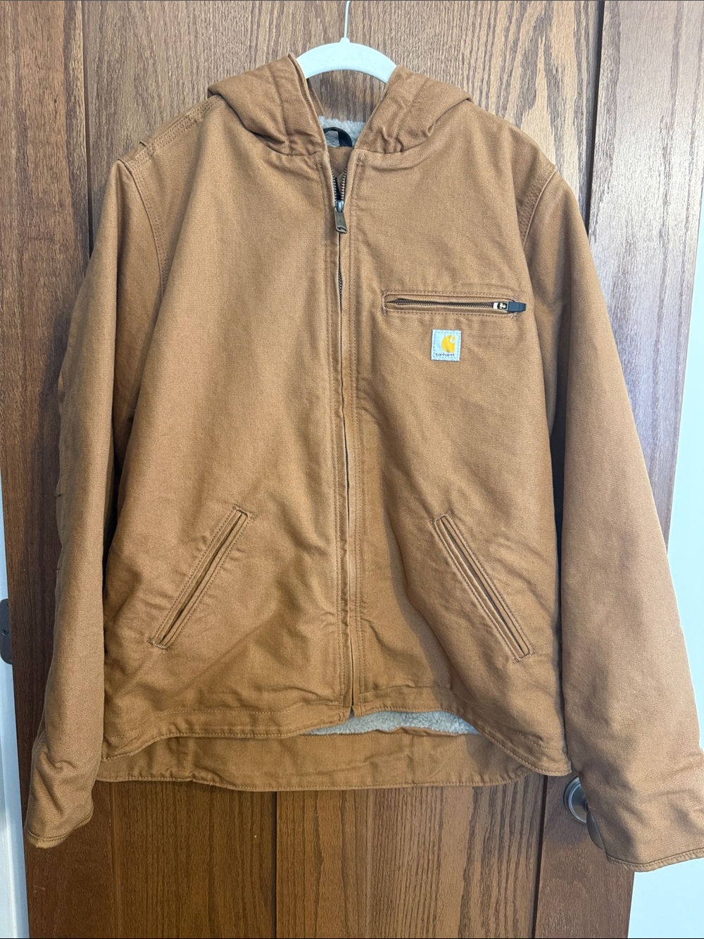 Carhartt Caramel Brown Hooded Work Jacket - Women’s